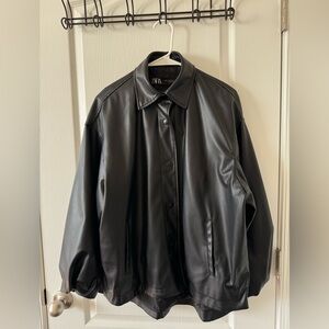 ZARA faux leather jacket